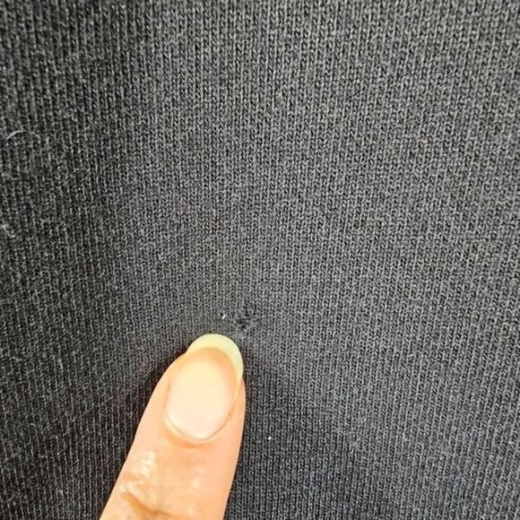 VTG Lauren Jeans Co. Womens Cotton Black 1/4 Zip Sweatshirt Sz L Zip Pocket - Picture 10 of 10